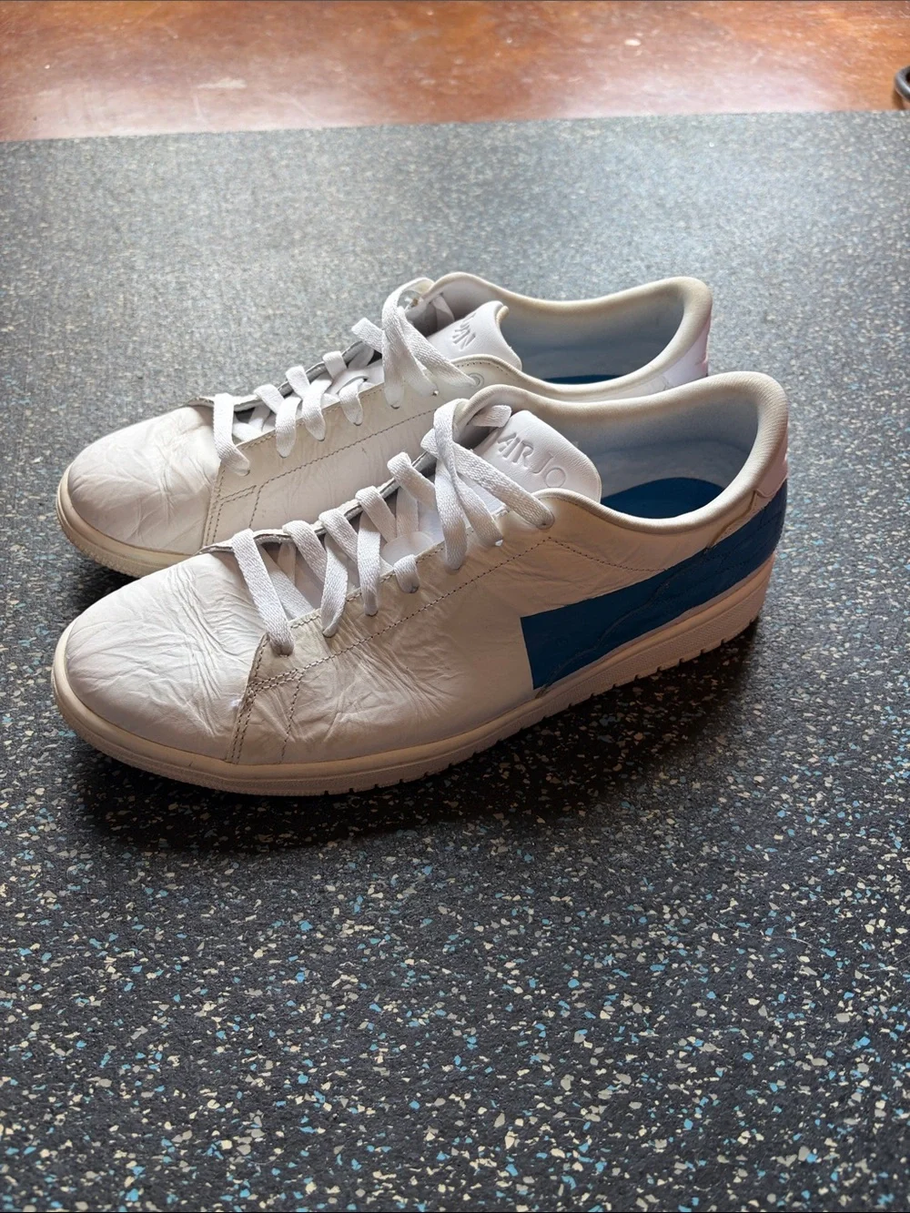 Jordan Centre Court with Blue Strip. Sz 11.5